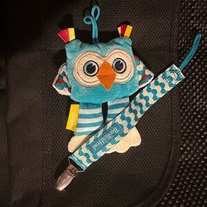 Pacifier Clip and Owl Attachment